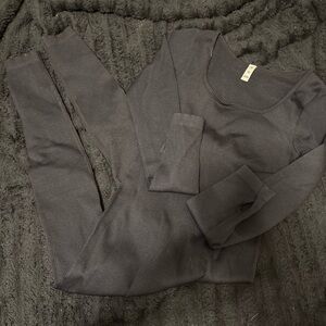 Black Long Sleeve Thermal Set